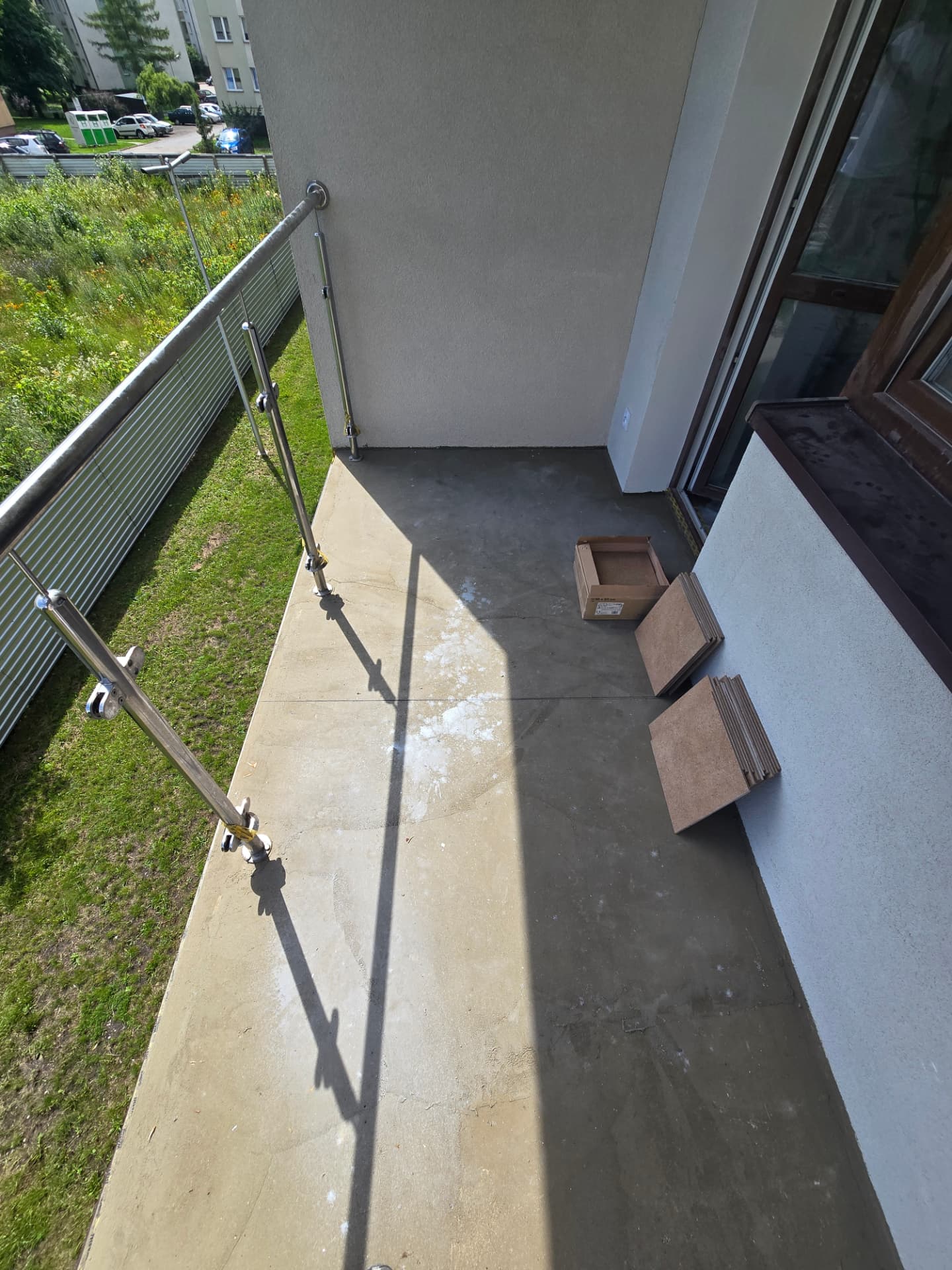 Balkon przed ułożeniem płytek